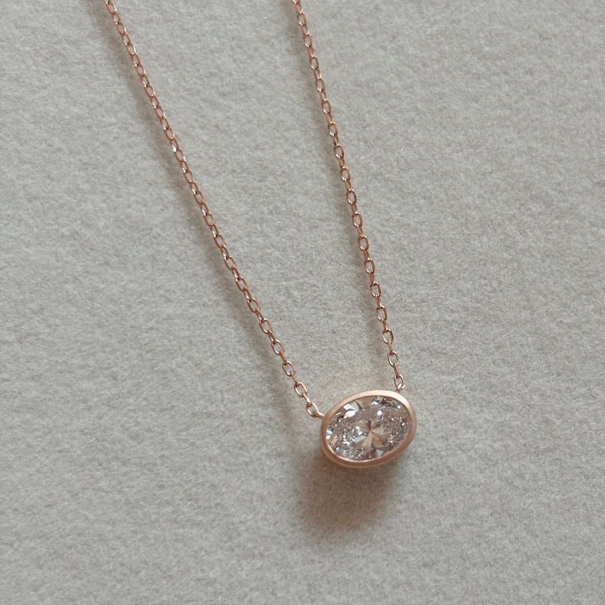 DIAMOND BEZEL NECKLACE