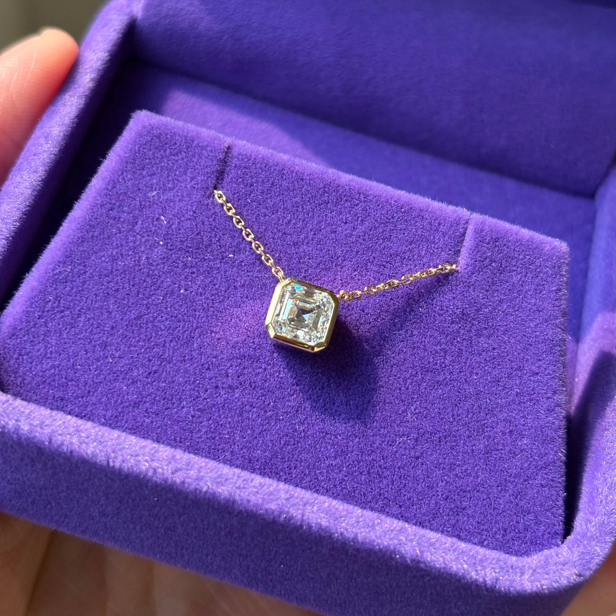 DIAMOND BEZEL NECKLACE